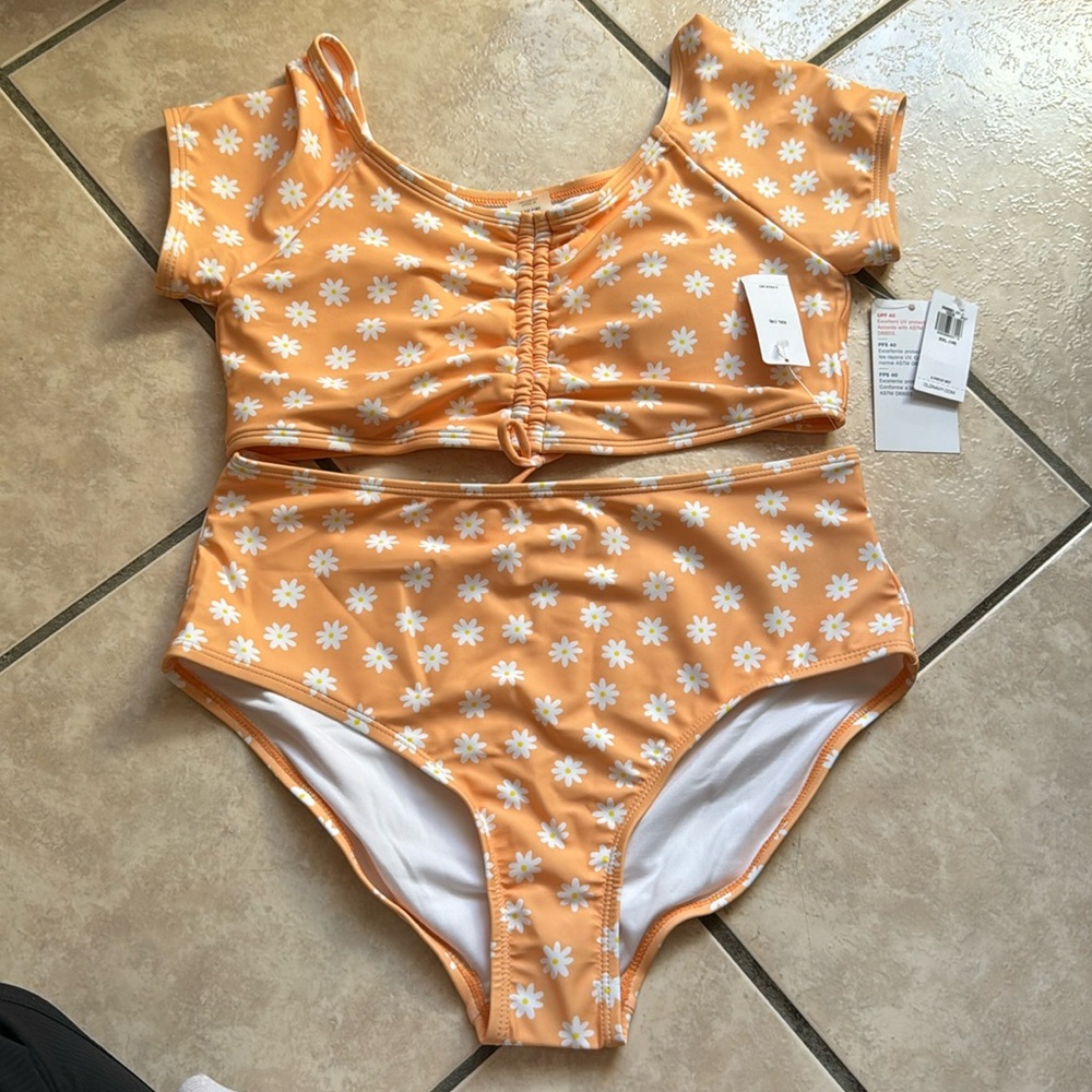 NWT Old Navy Big Girls 2 PC Swimsuit